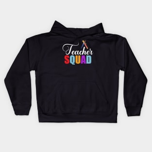 teacher squad a gift for the teacher Kids Hoodie